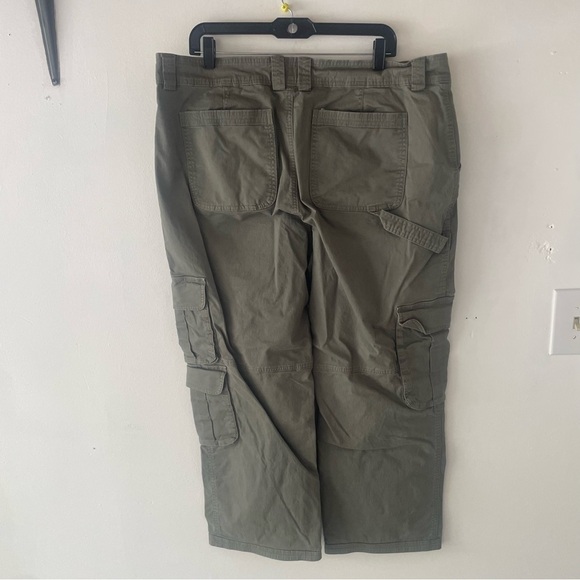 Abercrombie & Fitch Green Relaxed Carpenter Cargo Pants 37248 - Picture 4 of 13